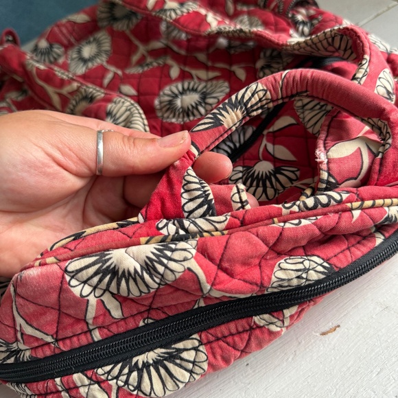 Vera Bradley Backpack With Matching Wallet Red and Black - Picture 9 of 15